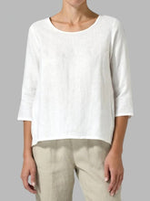 Load image into Gallery viewer, Loose Cotton And Linen Women&#39;S Top