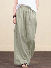 Load image into Gallery viewer, Solid Color Women&#39;S Cotton And Linen Wide-Leg Pants