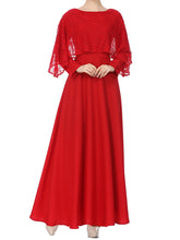 Load image into Gallery viewer, Women&#39;S Round Neck Lace Stitching Ethnic Dress