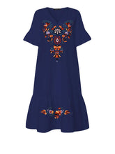 Load image into Gallery viewer, Spring And Summer Print Ethnic Style Women&#39;S Dress