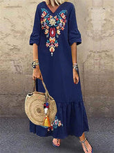 Load image into Gallery viewer, Spring And Summer Print Ethnic Style Women&#39;S Dress