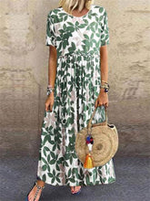 Load image into Gallery viewer, Fresh Holiday Cotton And Linen Women&#39;S Dress