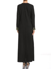 Load image into Gallery viewer, Embroidered Slim-Fit Ethnic Style Big Swing Dress