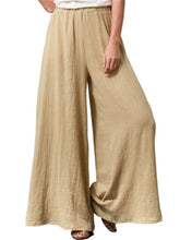 Load image into Gallery viewer, Cotton And Linen Comfortable Solid Color Women&#39;S Wide-Leg Pants