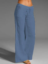 Load image into Gallery viewer, Cotton And Linen Solid Color Women&#39;S Casual Pants