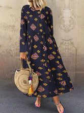 Load image into Gallery viewer, Ethnic Style Cotton And Linen Women&#39;S Dress