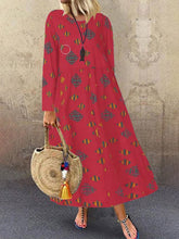 Load image into Gallery viewer, Ethnic Style Cotton And Linen Women&#39;S Dress