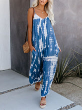 Load image into Gallery viewer, Women&#39;s Tie-dye Suspenders Loose Wide-leg Casual Jumpsuit