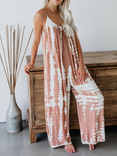 Load image into Gallery viewer, Women&#39;s Tie-dye Suspenders Loose Wide-leg Casual Jumpsuit