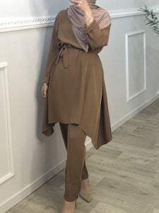 Comfortable And Fresh Lace-Up Dress Loose Suit