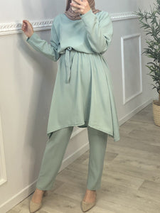 Comfortable And Fresh Lace-Up Dress Loose Suit