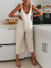 Load image into Gallery viewer, Fashion Sleeveless Loose Casual Solid Color Jumpsuit