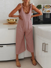 Load image into Gallery viewer, Fashion Sleeveless Loose Casual Solid Color Jumpsuit