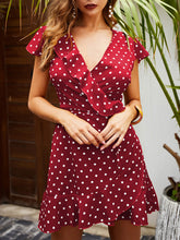 Load image into Gallery viewer, Fashion Casual Polka Dot V-Neck Sexy Dress