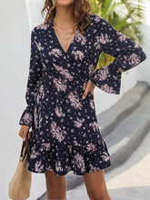 Load image into Gallery viewer, Fashion Sweet V-Neck Long Sleeve Printed Dress