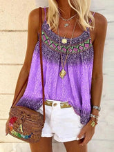 Load image into Gallery viewer, Women Bohemian Beach Loose Print Tank Top