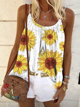 Load image into Gallery viewer, Women Bohemian Daisy Print Tank Top
