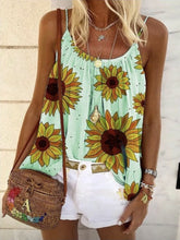 Load image into Gallery viewer, Women Bohemian Daisy Print Tank Top