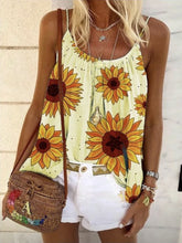 Load image into Gallery viewer, Women Bohemian Daisy Print Tank Top