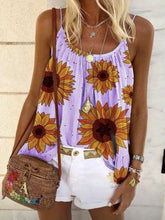 Load image into Gallery viewer, Women Bohemian Daisy Print Tank Top