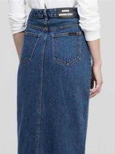 Load image into Gallery viewer, Women&#39;S Long Button Denim Skirt With Hips