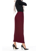 Load image into Gallery viewer, Women&#39;S Chiffon Pleated Double Flared Skirt