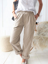 Load image into Gallery viewer, Women&#39;S Solid Color Casual Loose Straight Trousers