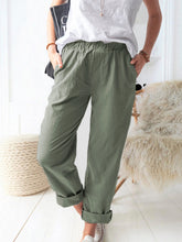 Load image into Gallery viewer, Women&#39;S Solid Color Casual Loose Straight Trousers