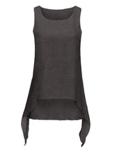 Load image into Gallery viewer, Solid Color Irregular Hem Women'S Tank Top