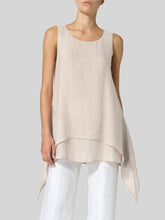 Load image into Gallery viewer, Solid Color Irregular Hem Women'S Tank Top