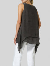 Load image into Gallery viewer, Solid Color Irregular Hem Women'S Tank Top