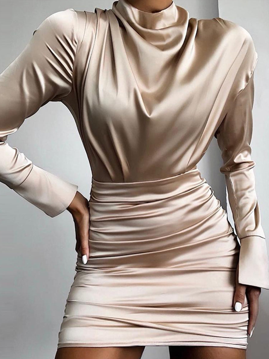 Fashion Elegant Long Sleeve Hip Dress