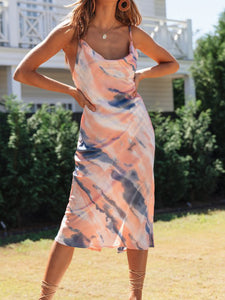 Artistic Print Sling Dress