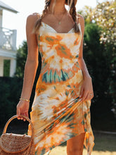 Load image into Gallery viewer, Artistic Print Sling Dress