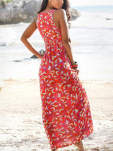 Load image into Gallery viewer, Women Bohemian Printed V-Neck Maxi Dress