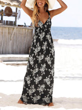 Load image into Gallery viewer, Women Bohemian Floral V-Neck Maxi Dress