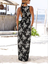 Load image into Gallery viewer, Women Bohemian Floral V-Neck Maxi Dress