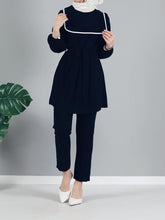 Load image into Gallery viewer, Women&#39;S Fashion Navy Collar Girly Style Suit