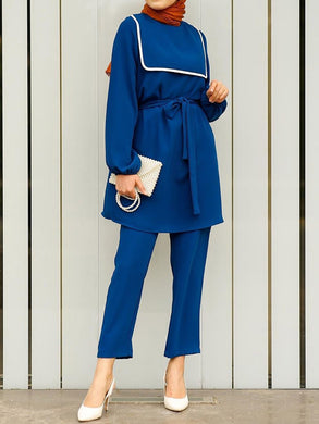 Women'S Fashion Navy Collar Girly Style Suit