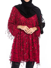 Load image into Gallery viewer, Sequined Fringe Fashion Women'S V-Neck Long Sleeve Top