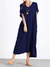 Load image into Gallery viewer, Women&#39;S Loose And Thin Cotton And Linen Dress