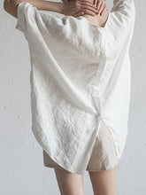 Load image into Gallery viewer, Cotton And Linen Casual Women&#39;S Loose Top