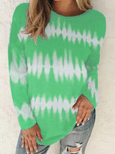 Load image into Gallery viewer, Loose Casual Round Neck Pullover Print Long-sleeved T-shirt Top