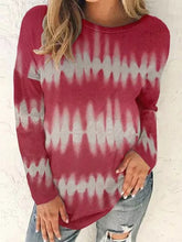 Load image into Gallery viewer, Loose Casual Round Neck Pullover Print Long-sleeved T-shirt Top