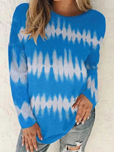 Load image into Gallery viewer, Loose Casual Round Neck Pullover Print Long-sleeved T-shirt Top