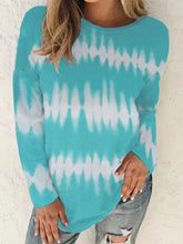Load image into Gallery viewer, Loose Casual Round Neck Pullover Print Long-sleeved T-shirt Top