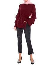 Load image into Gallery viewer, Women'S Loose Flared Sleeve Solid Color Simple Top