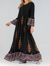 Load image into Gallery viewer, Fashion Casual Loose Long Sleeve Printed Dress