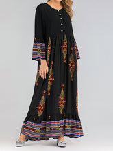 Load image into Gallery viewer, Fashion Casual Loose Long Sleeve Printed Dress