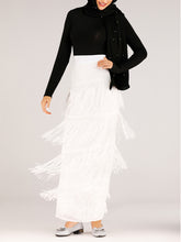 Load image into Gallery viewer, Women&#39;S Fashion Party Casual Irregular Fringed Skirt